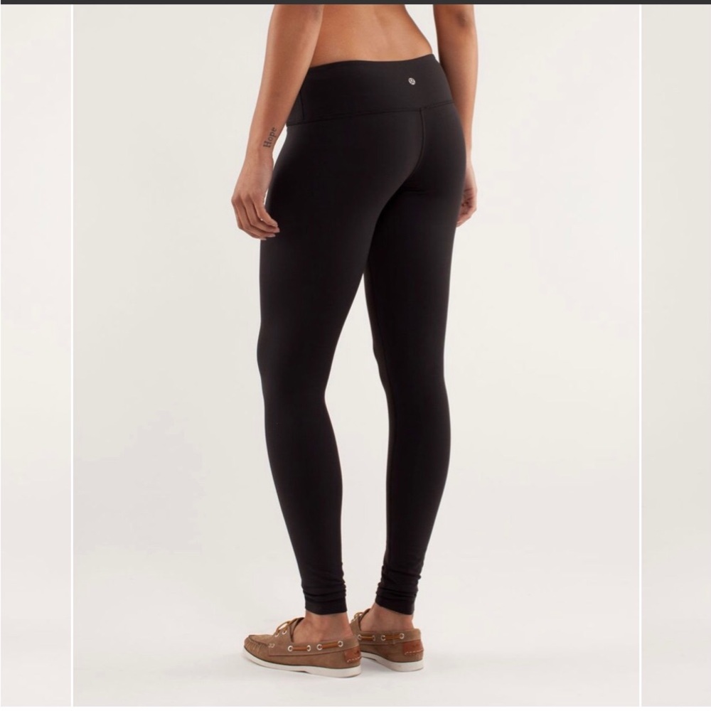Lululemon" Wunder Under Pant. Black - Picture 12 of 13
